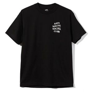 NWOT Anti Social Social Club- Logo Black T-shirt